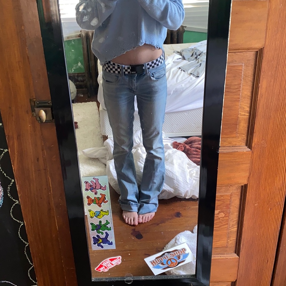 Checkered vans belt